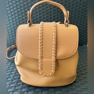 Street Level Small Nude Bucket Backpack. New No Tags.